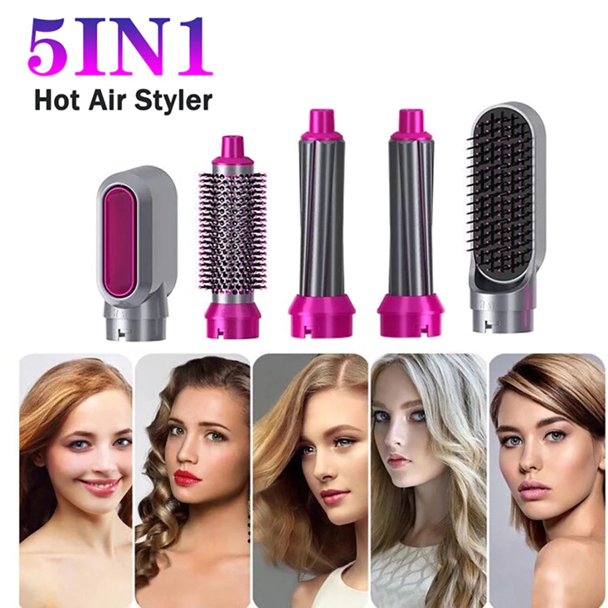 5-in-1 Hot Air Brush | Curl, Dry & Style
