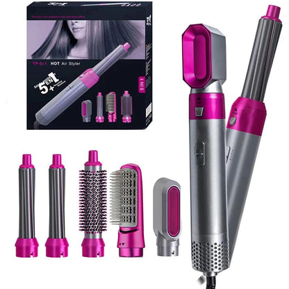5-in-1 Hot Air Brush | Curl, Dry & Style