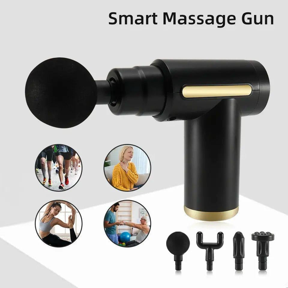 4-in-1 Muscle Massage Gun | Deep Tissue Pain Relief Tool