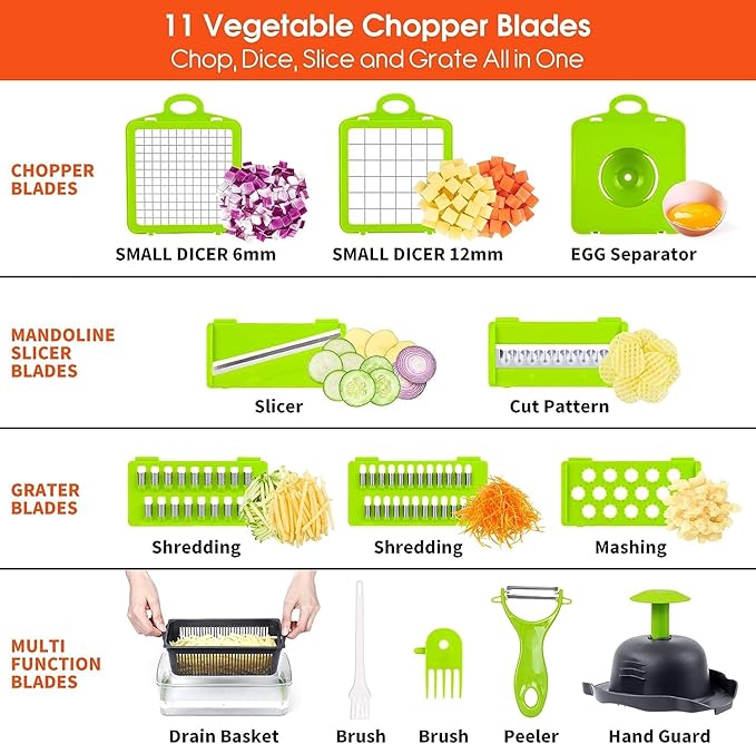 16-in-1 Vegetable Cutter & Slicer